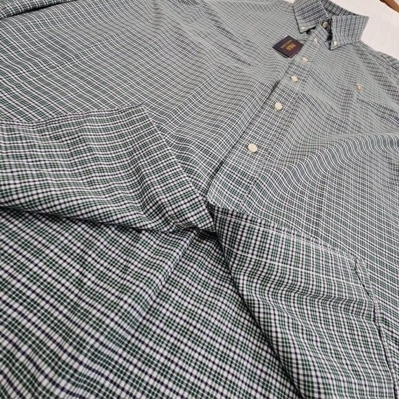 NEW Polo Ralph Lauren Classic Twill Shirt 17 1/2 36/37 Green Plaid Flesh Pony - Picture 3 of 16
